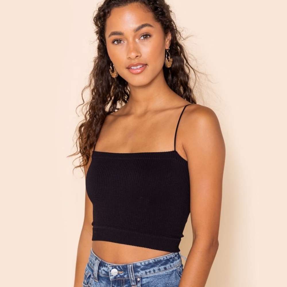 ⭐️ 2/$20 ⭐️ Women's Cropped Ribbed Cami Tank